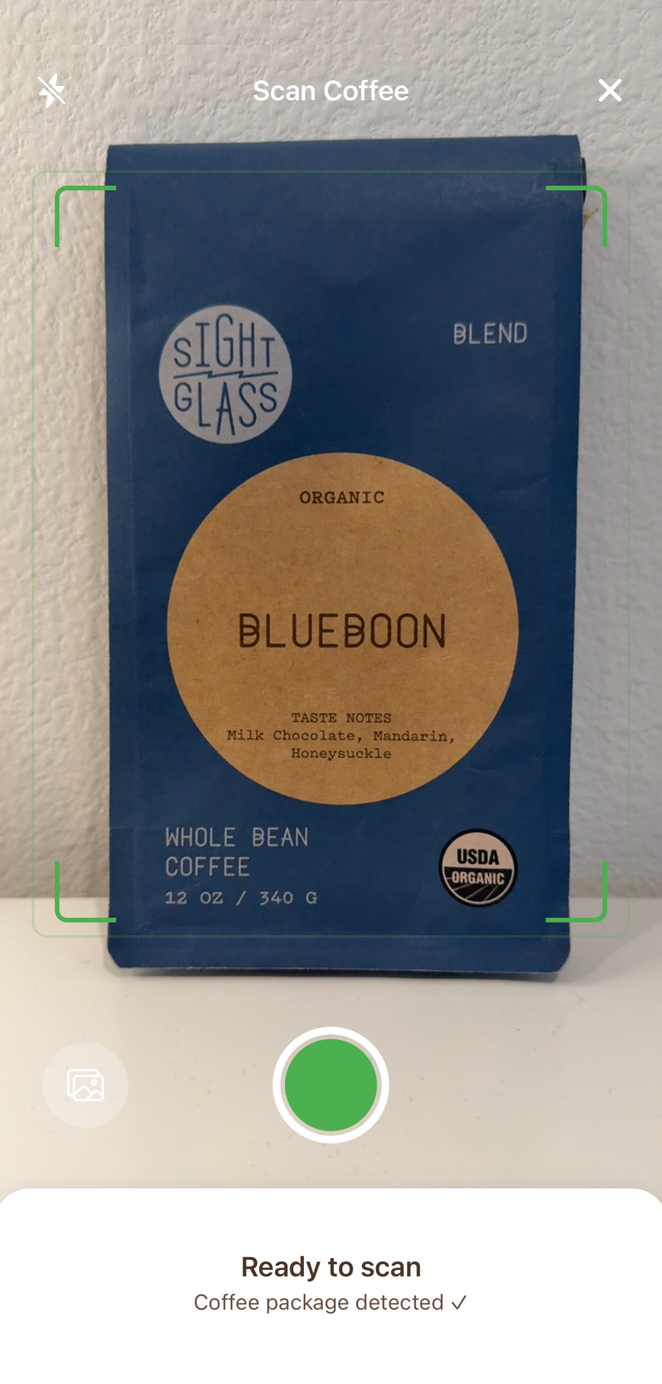 Scan a coffee bag